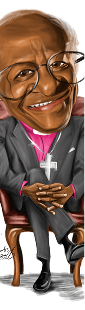Desmond Tutu caricature
