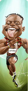 Ferdinand Omanyala caricature