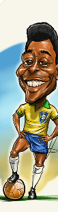 Pele caricature